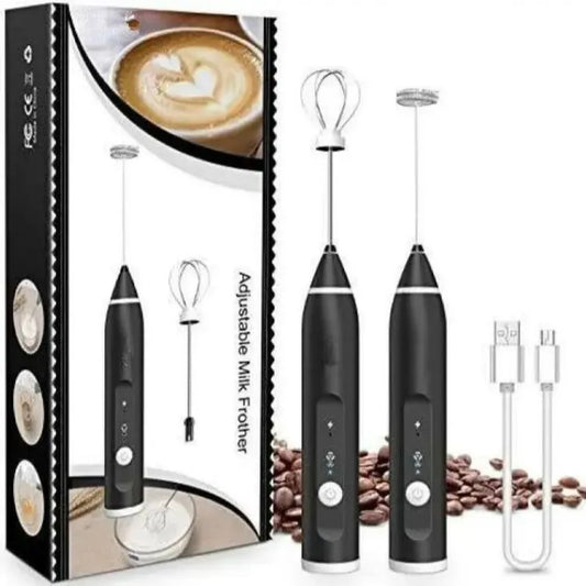 2 In 1 Electric Milk and Egg Beater Rechargeable Coffee Blender